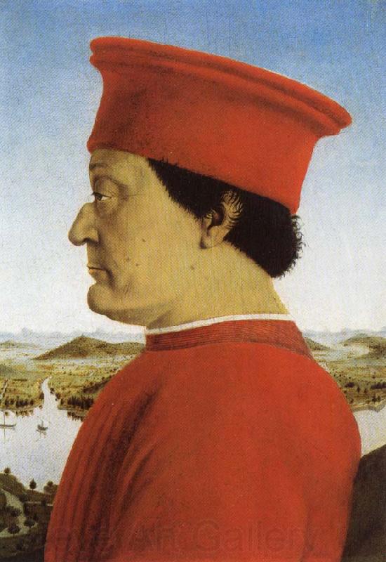 Piero della Francesca Federico di Montefeltro Norge oil painting art